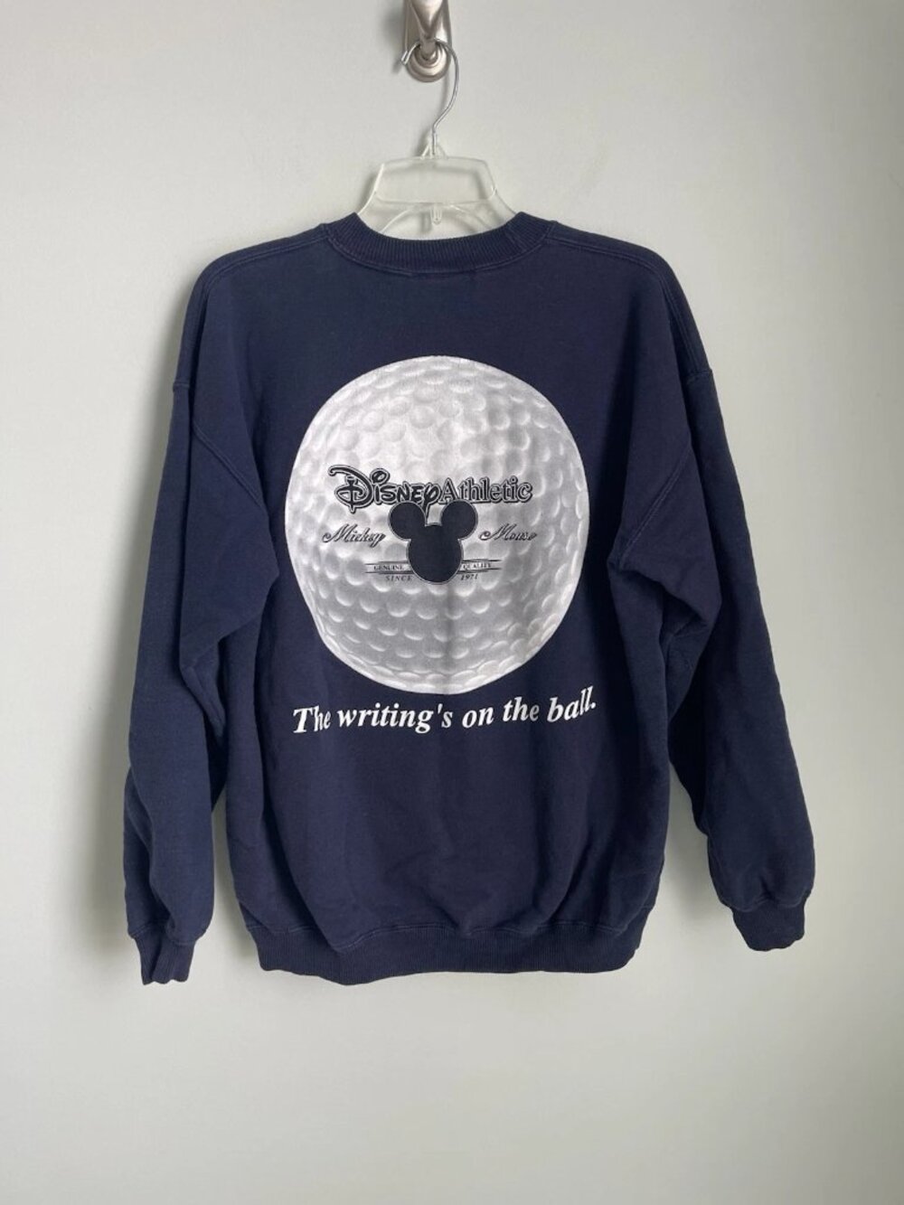 Vintage 90's Disney Athletic Spell Out Golf Sweatshirt Men's